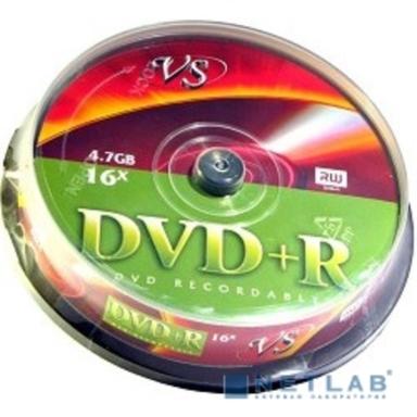 Диски VS DVD+R 4.7Gb, 16x, Cake Box 10шт.(620533)