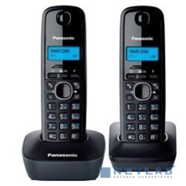 Panasonic KX-TG1612RUH (серый)  {Доп трубка в комплекте,АОН, Caller ID,12 мелодий звонка,поиск трубки}