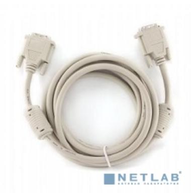 Кабель DVI-D single link Gembird, 3м, 19M/19M экран, феррит.кольца, пакет [CC-DVI-10]