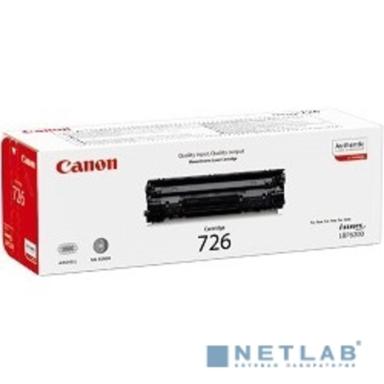Canon Cartridge 726 3483B002 Тонер картридж для LBP 6200d, Черный,2100 стр
