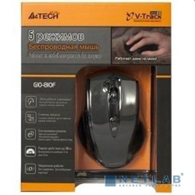 A-4Tech Мышь G10-810F-1 черный USB,  V-Track, 2+1 кл-кн., беспр.опт.мышь, 2.4ГГц [675764]