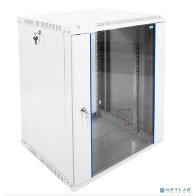 ЦМО Шкаф телекоммуникационный настенный разборный 15U (600х520) дверь стекло,цвет черный (ШРН-Э-15.500-9005) (1 коробка)