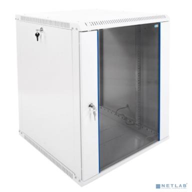 ЦМО Шкаф телекоммуникационный настенный разборный 15U (600х650) дверь стекло,цвет черный (ШРН-Э-15.650-9005)