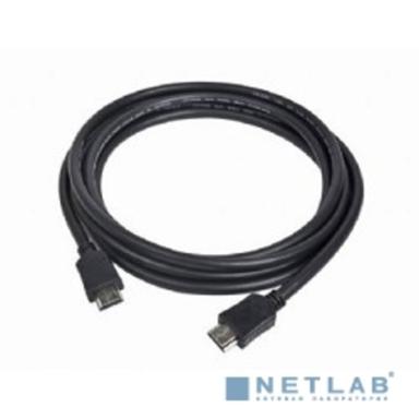 Кабель HDMI Cablexpert 19M/19M, v2.0, медь, позол.контакты, экран, 20м, черный, пакет [CC-HDMI4-20M]